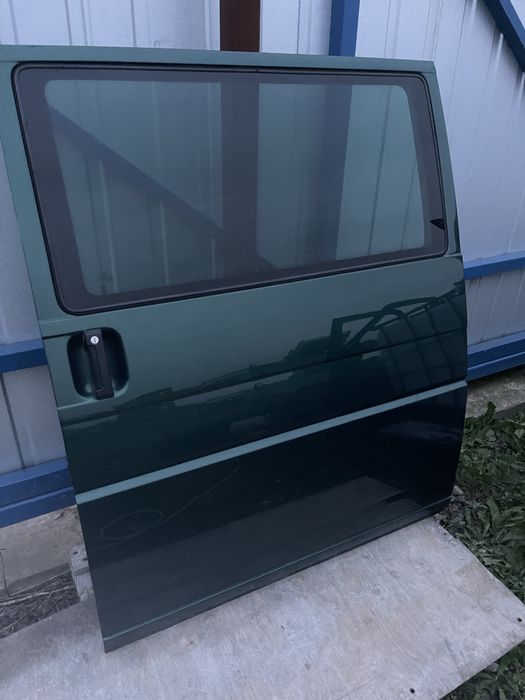 Drzwi lewe boczne suwane vw t4 szyba as3
