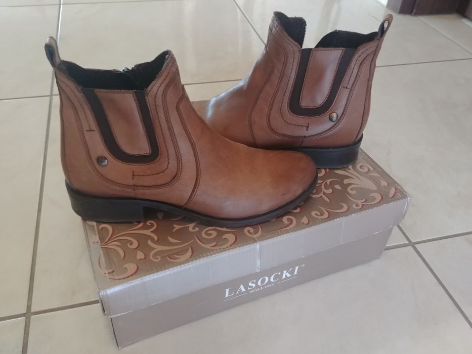 Botki skórzane Lasocki