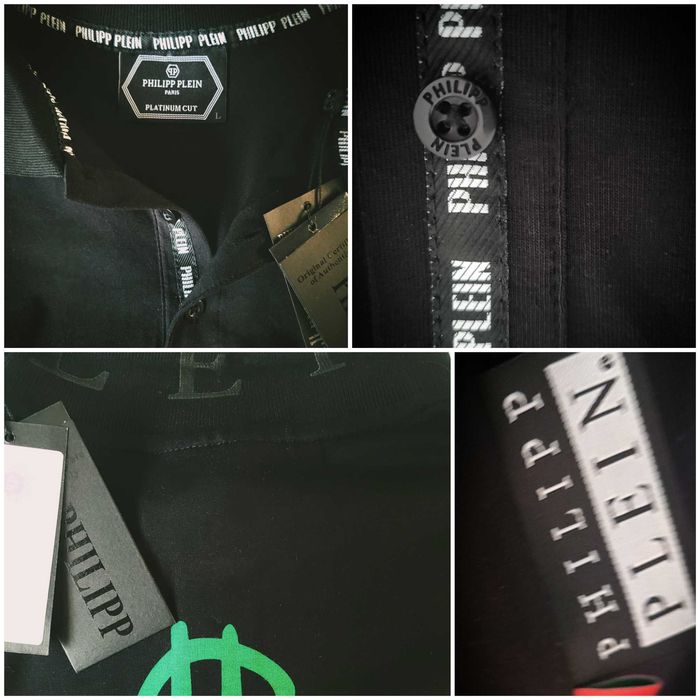 Philipp Plein koszulka polo motyw SKULL czarna