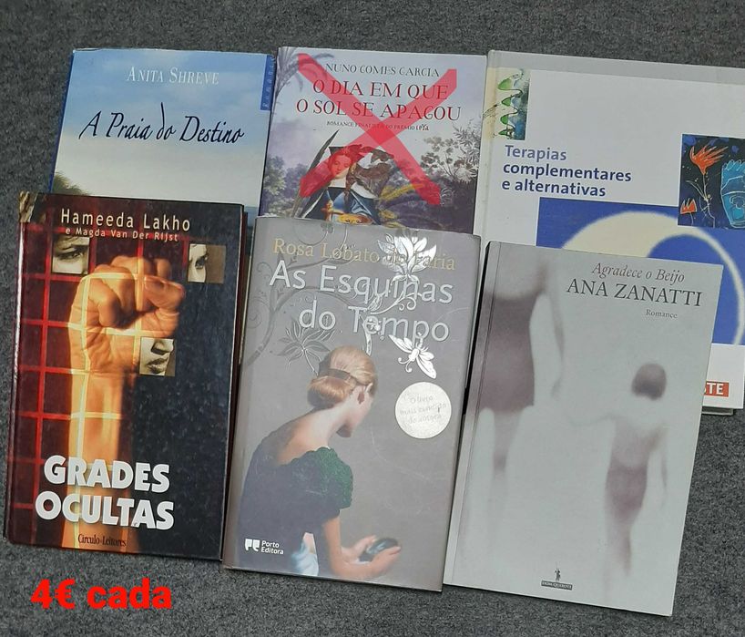 Livros Danielle Steel, Nicholas Sparks e outros