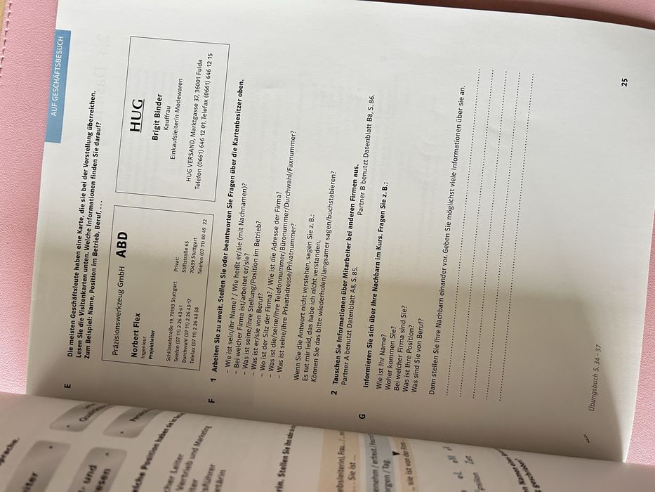 Deutsch Fur Das Berufsleben B1. Kursbuch + 2 Cd