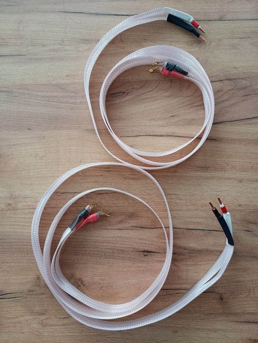 Kable głośnikowe Nordost Valhalla (Klon Aliexpress) 2x2.5m Widły / Banany