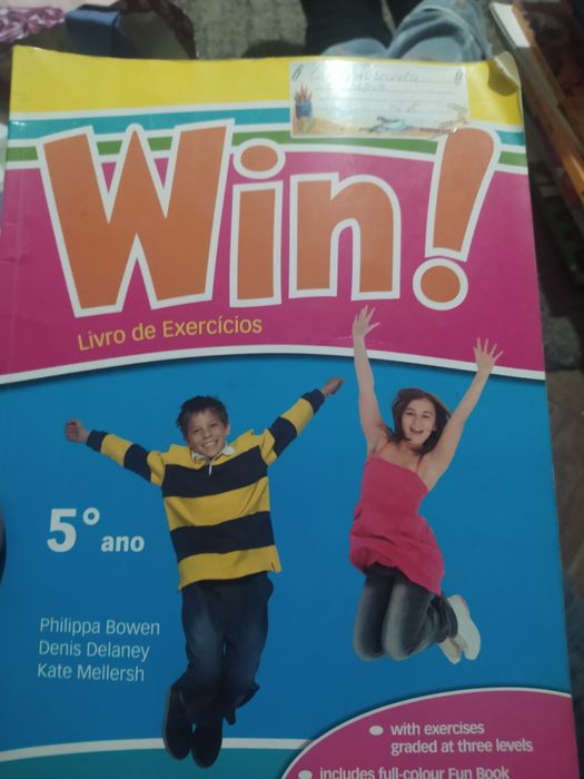Win!  inglês manual+fun book 5° ano - portes CTT grátis