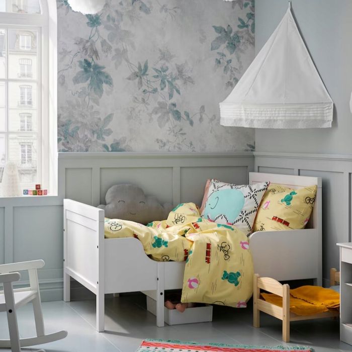 Łóżko dziecięce, drewniane IKEA Sundvik