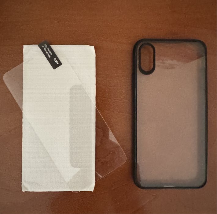 Capa Bumper para iPhone X + Vidro protetor ecrã