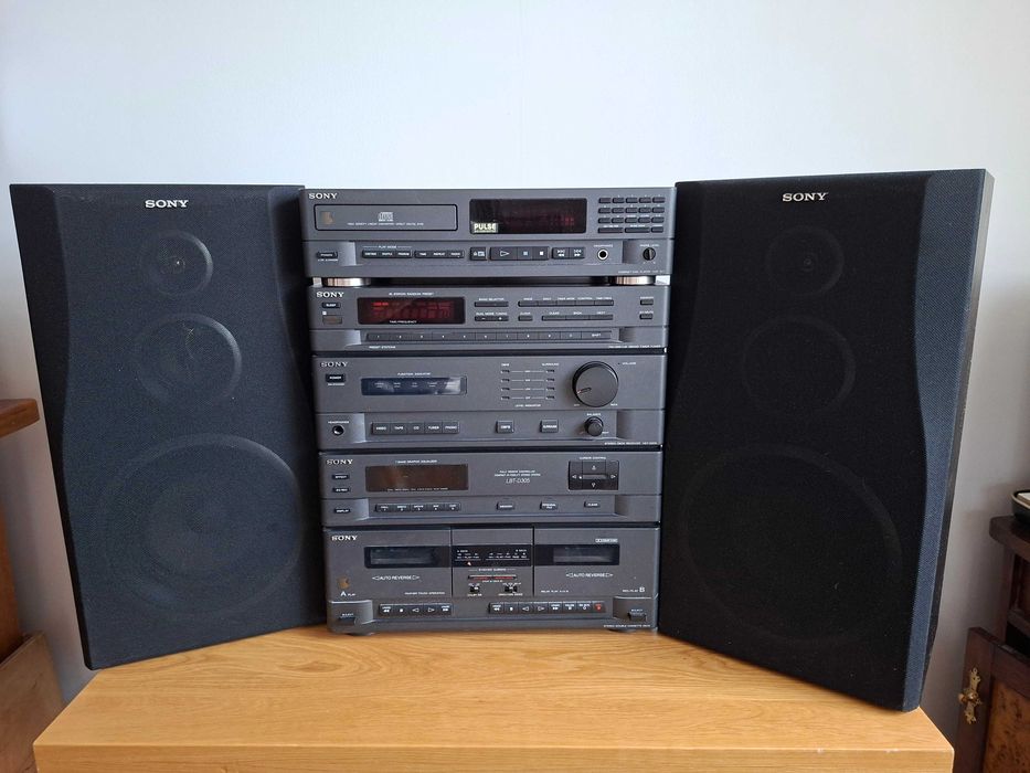 Wieża Sony LBT-D305 + CD CDP-M11 + kolumny Vintage Lata 90
