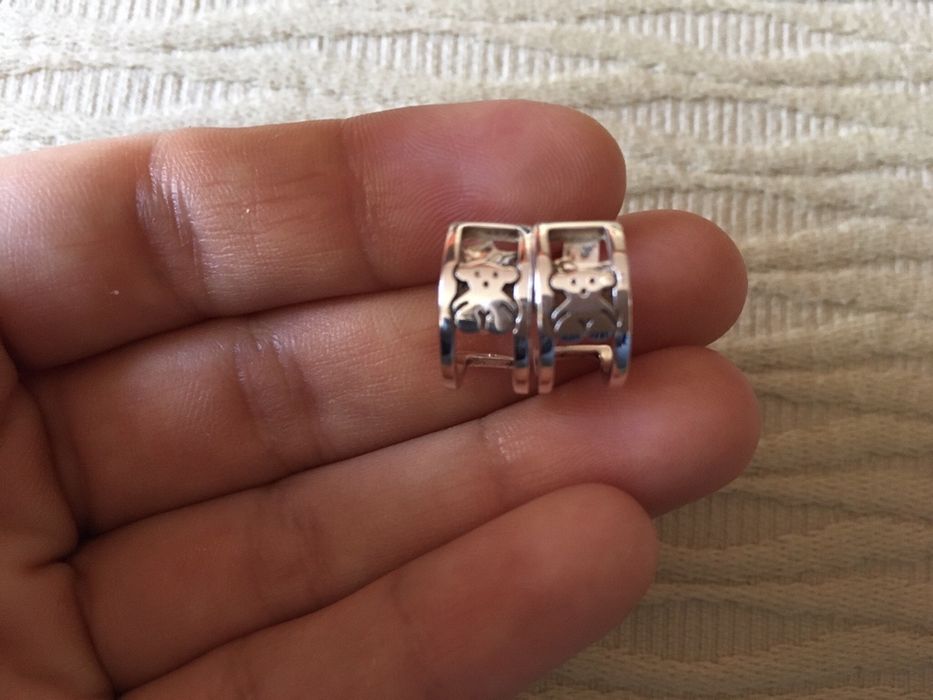 Argolas prata Tous [c/ certificado] [ULTIMO PREÇO]