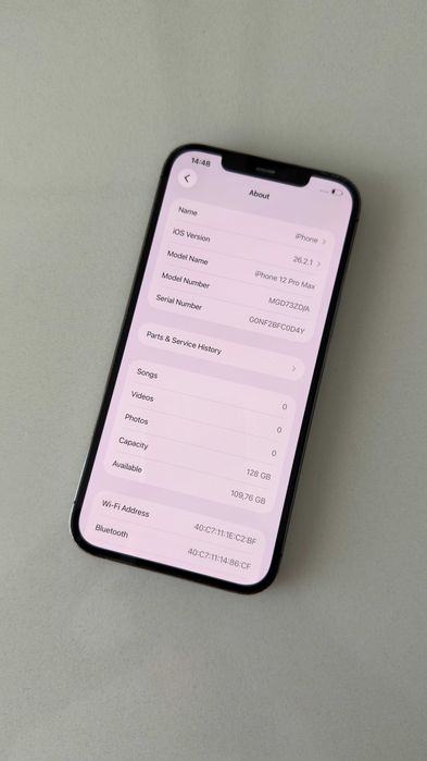 Apple iPhone 12 Pro Max 128GB 75% "cinza" + capa e cabo