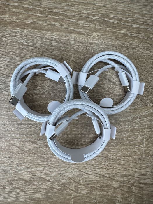 Кабель USB-C USB-C 1м для iPhone 15 16 17 швидка зарядка PD