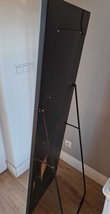 Lustro stojące kryształowe glamour 150x50