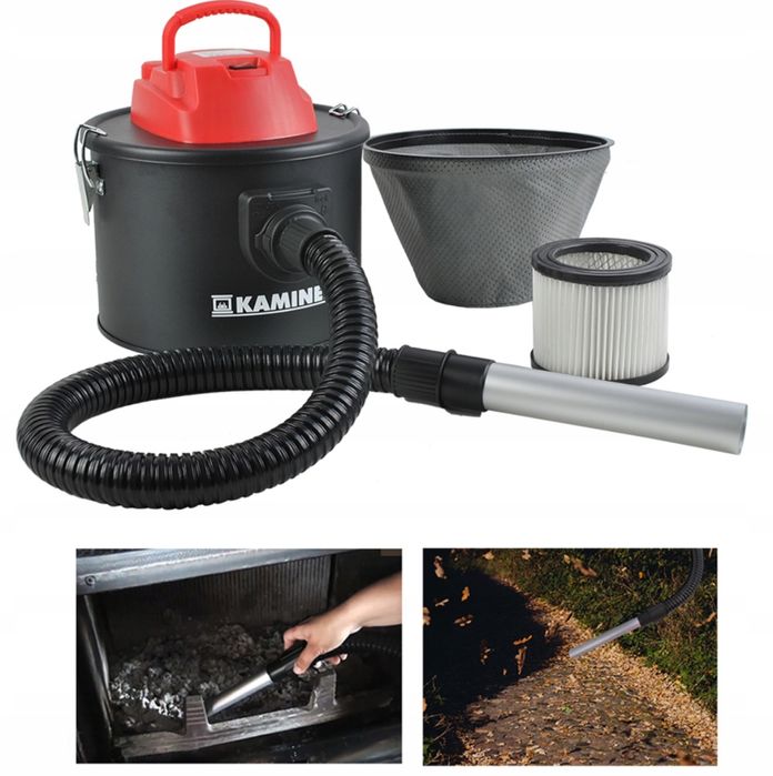 Odkurzacz Separator Przemysłowy do Kominka Popiołu Gruzu 10 L Mocny