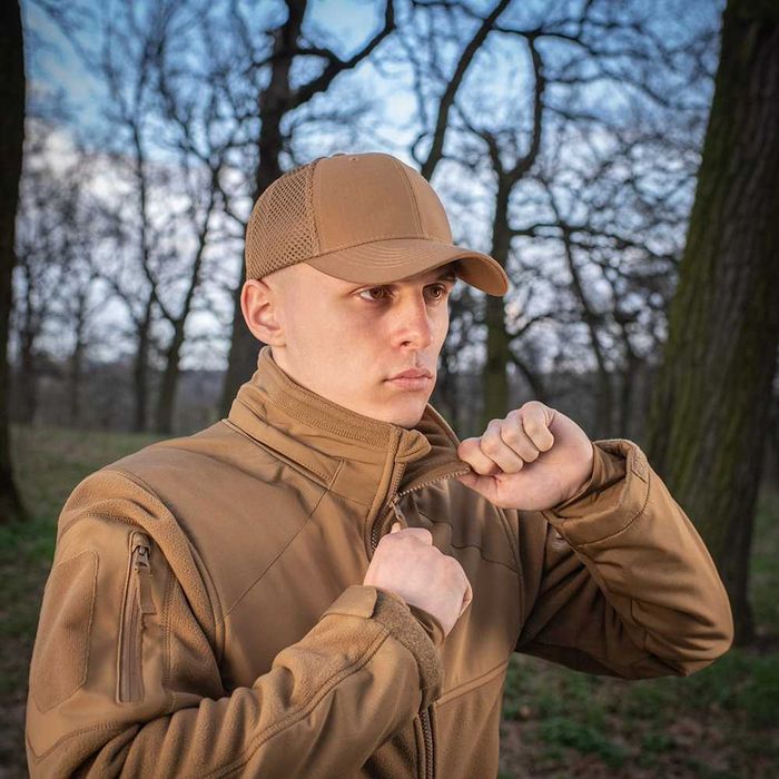 Czapka z daszkiem siatka Flex Rip-Stop Coyote