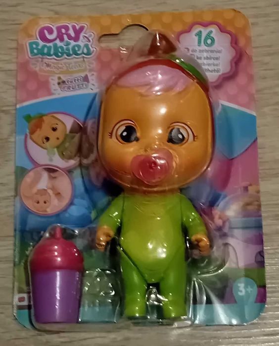 Cry Babies Tutti Frutti - laleczka płacząca kolorowo (jabłuszko)