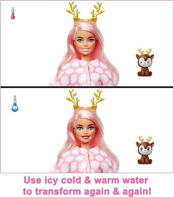Ляльки Barbie у костюмі Оленя та Лами Cutie Reveal Doll