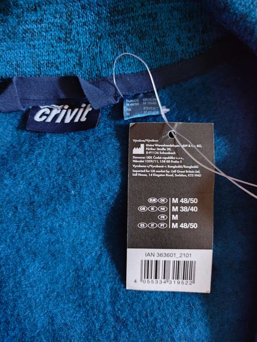 Кофта флиска Crivit M blue
