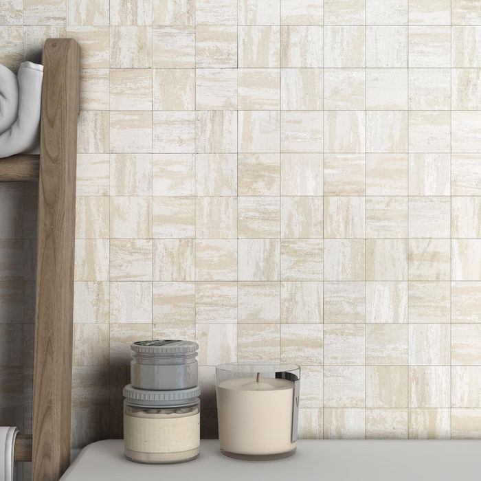 płytki ścienne wykonane z metalu, samoprzylepna mozaika