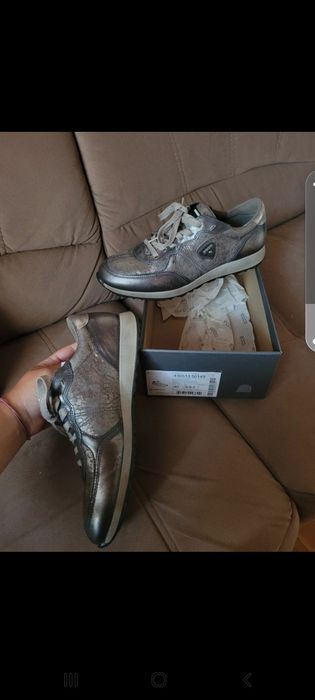 Nowe trampki Ecco Grey silver 40