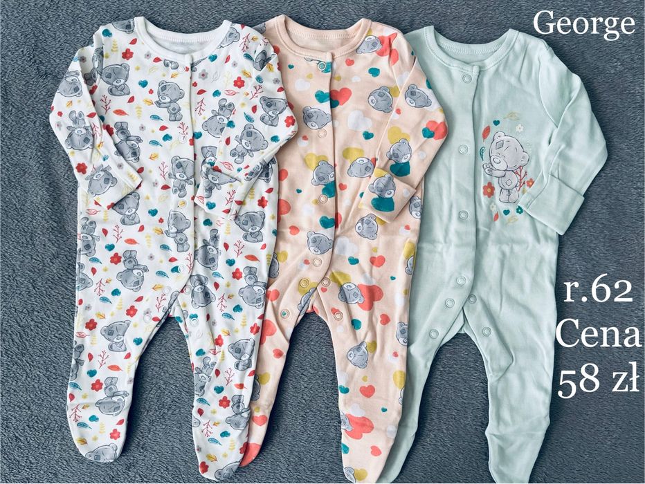 Pajacyki 3-pak , rozm 62 George