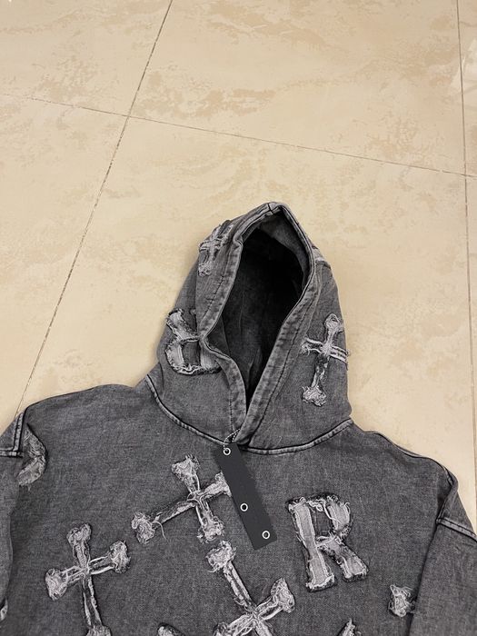 Худи Racer Worldwide Washed Black Patch Hoodie Рейсер Оригинал: 5