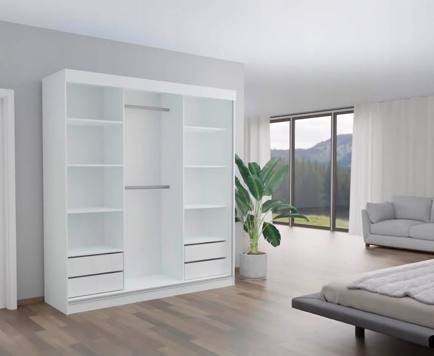 Szafa przesuwna 210 cm z lustrem