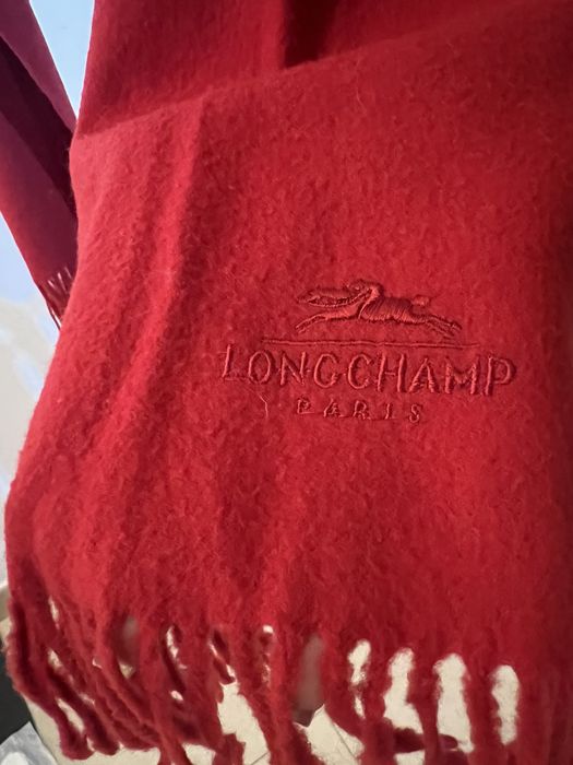 Cachecol longchamp de lã pura 100%