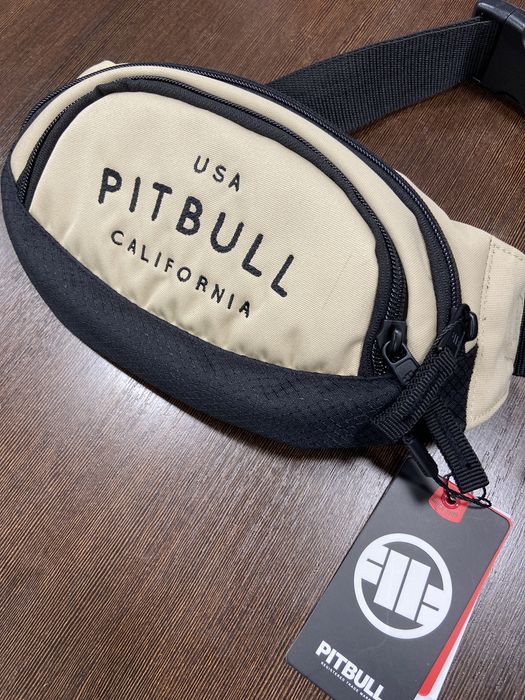 Nerka saszetka Pitbull USA CAL  beżowa