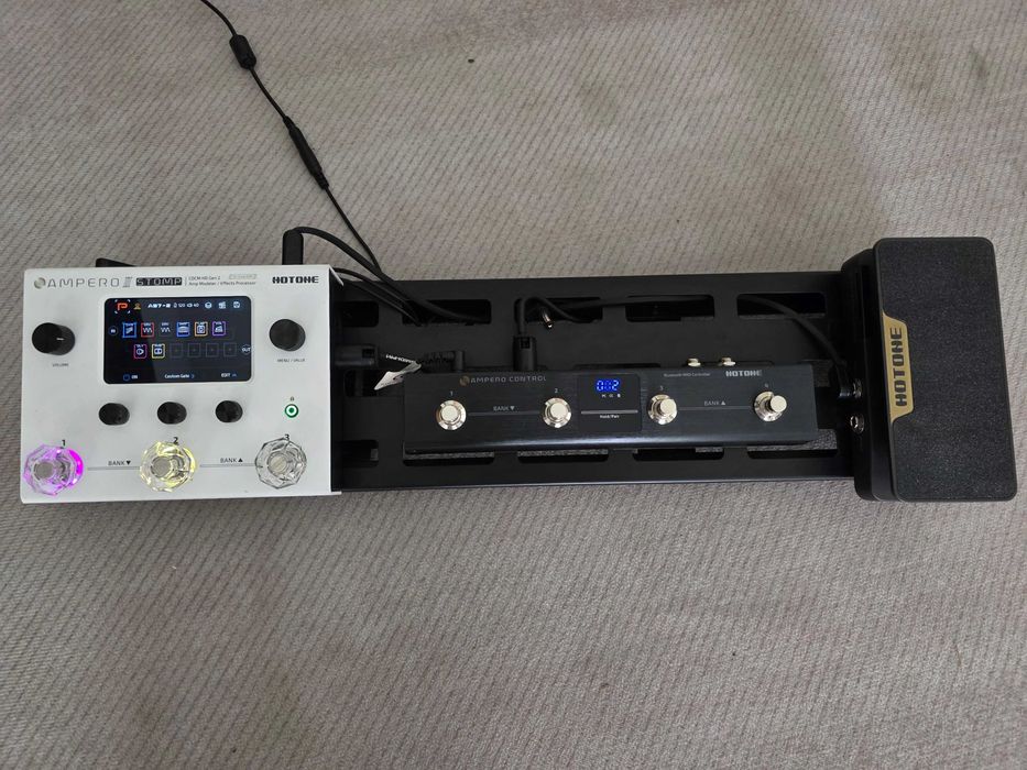 Pedalboard Completo Ampero II Stomp + Pedal Expressão + Controlador MIDI