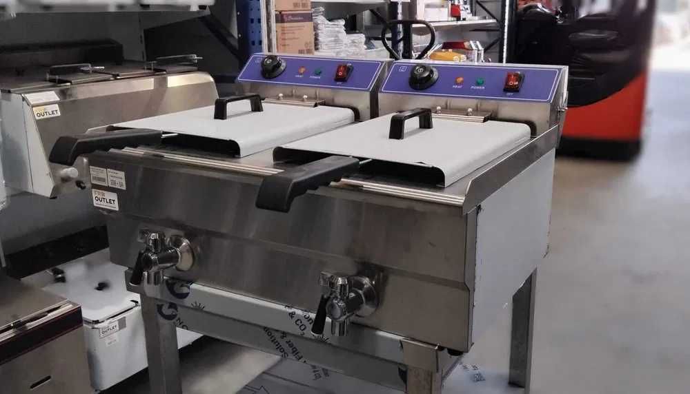 Fritadeira Elétrica Dupla 16+16L – NOVA