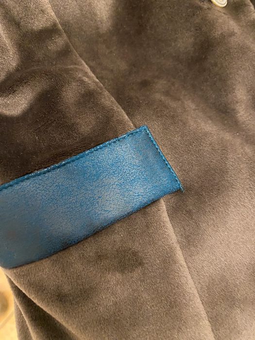 Li parie kamizelka elegancka welurowa welur velvet czekoladowa braz L