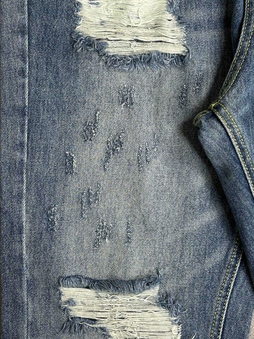 Джинси кльош distressed faded baggy штани archive джинсы сині S M L