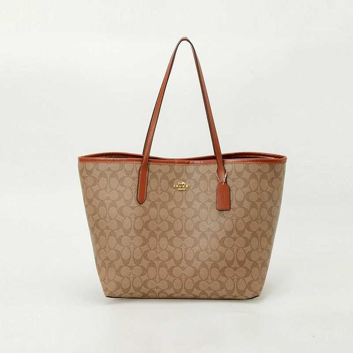 Жіноча сумка COACH Crossbody Tote Bag / Сумка Коач / жіноча мокко сумочка Коуч
