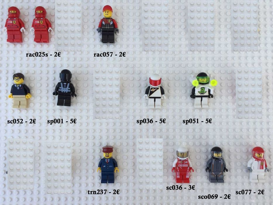 Minifiguras Lego City, Classic, Minecraft, space, etc