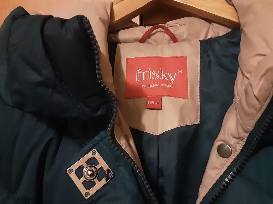 Женский зимний теплый пуховик - 48 размер / женская куртка зимняя