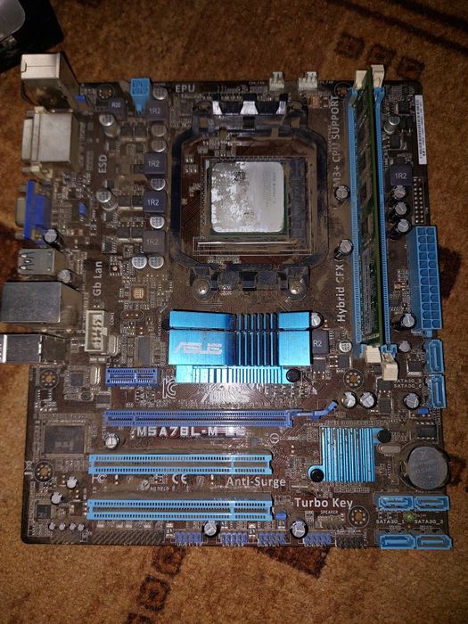 M5a78l-m le, материнская плата am3 plus плюс процессор athlon 2 240