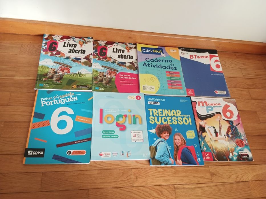 Livros/cadernos de fichas/ actividades 6ºano