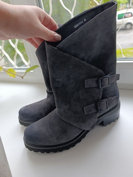 Замшеві демі ботинки