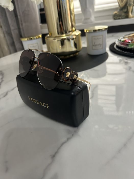 Okulary pilotki versace
