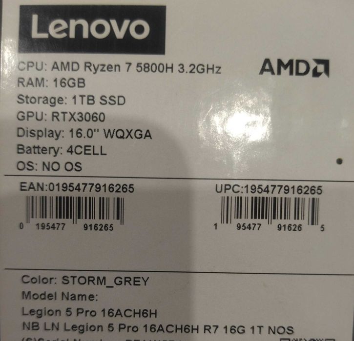 Lenovo legion 5 pro
