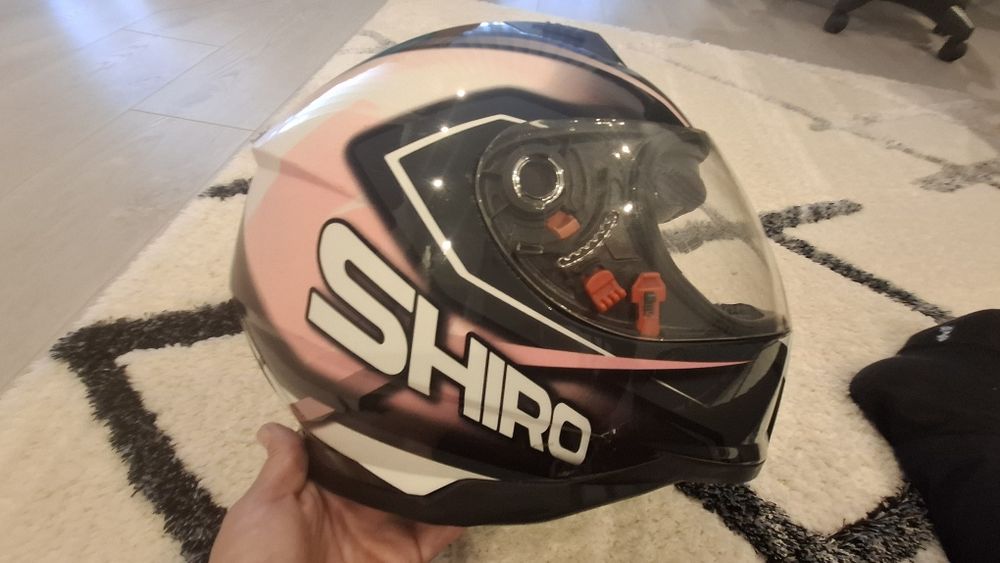 Capacete de mota para senhora
