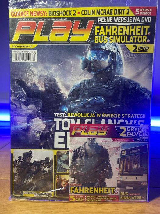 Fahrenheit, Bus Simulator | PLAY 4/2009, pełne wersje,
