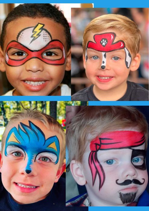 Pinturas faciais, insuflaveis e mascotes  *Stitch*Panda* Spiderman*
