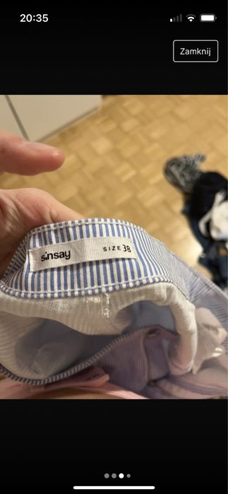 Spodnie w paski sinsay