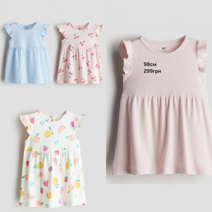 Дитяча сукня плаття сарафан H&M 74 80 86 92 98 104