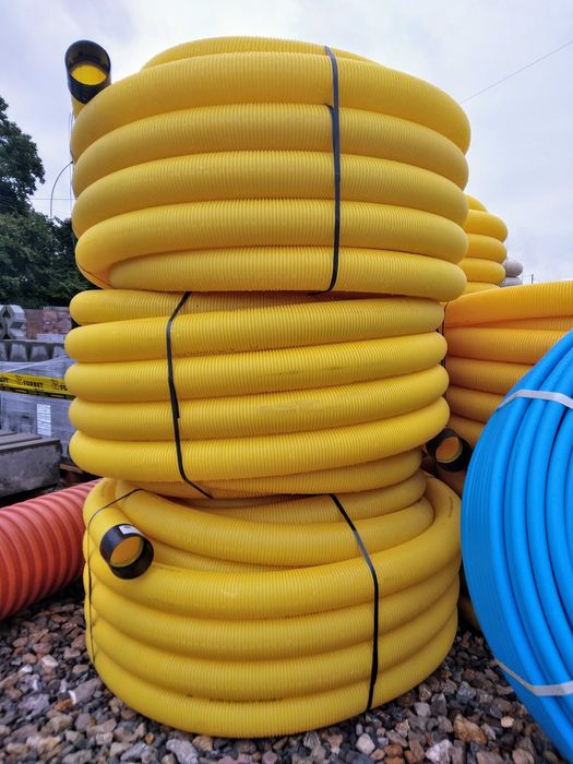 Rura drenarska fi 100 / 50mb z otworami lub bez