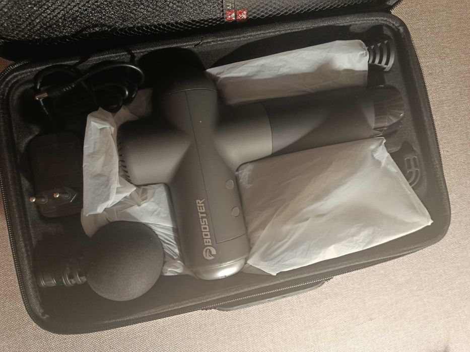 Перкусійний масажер для тіла та м'язів, ручний пістолет Booster