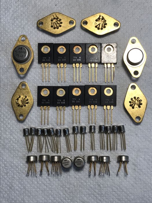Транзистори, кнопки, тумблери, перемикачі, реле, роз‘єми, мікросхеми
