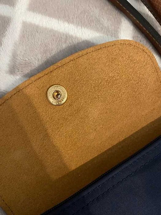 "Torba Damska"Longchamp_Le_Pliage_Nylon_Skóra_Navy blue