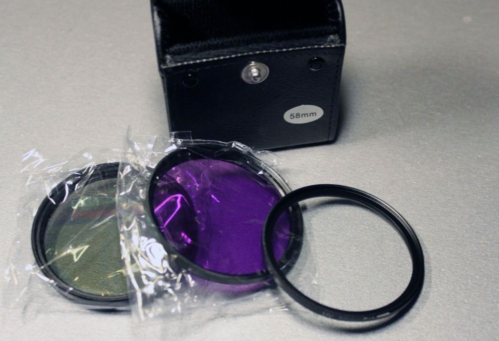 49/58 мм комплект 4в1 светофильтров Andoer