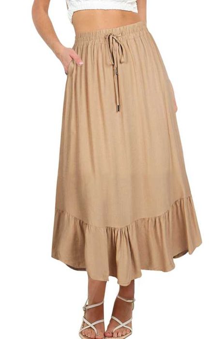 Nowa, długa spódnica do kostek REORIA – rozmiar S