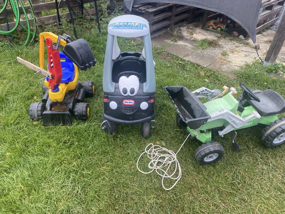 Zabawki ogrodowe koparka little tikes